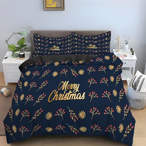 Parure de lit de 240x260 avec housse de couette floral en microfibre