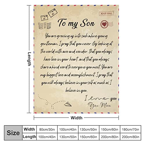 Couverture flanelle cadeau anniversaire pour fils au canapé douillet - 3