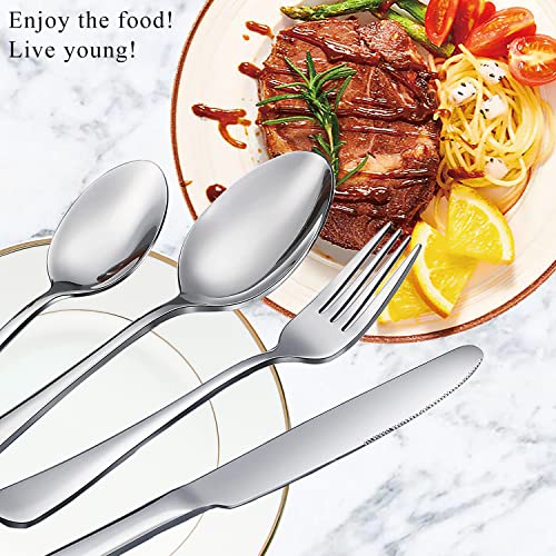 image for Scent Time 16 Pcs Dinner Forks, Top Food Grade Stainless Steel Forks S