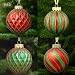 Festive Season Classic Christmas Shatterproof Christmas Ball Ornaments, Tree Decorations (Set of 6, 80mm)