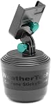 WeatherTech CupFone, Universal Cup Holder Phone Mount for Cars – Adjustable & Secure Fit with Open Access for Charging – Compatible with iPhone, Android (Black Plastic Knobs)