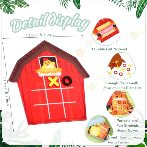 Wiwiqing 24 Pack Tic Tac Toe Farm Party Favors miniatura 2