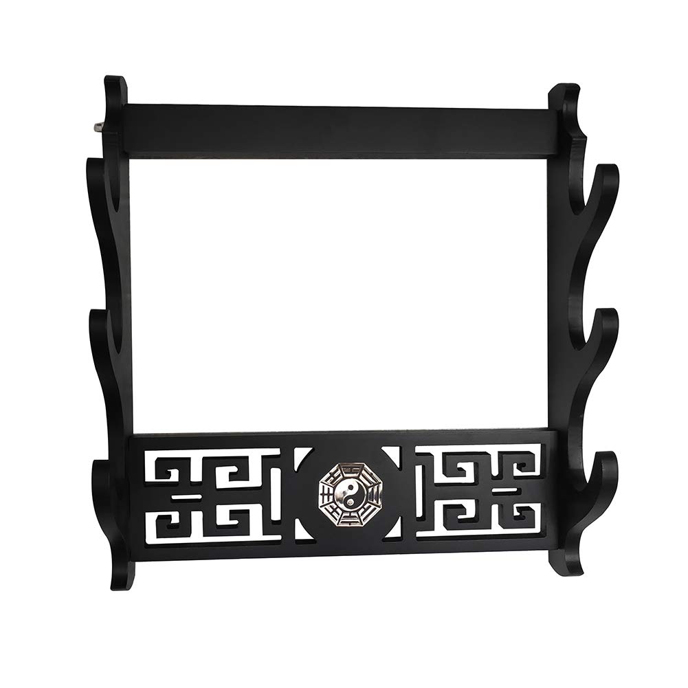 Générique Wood Flute Stand, 5-Tier Flute Display Rack, Scabbard Display Holder, Elegant Tabletop Holder, Wood Collection Display Rack, Musical Instrument Display Stand, Flute Stand Display