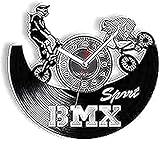 Orologio da parete rotondo, disco in vinile, orologio per sport estremi, regalo