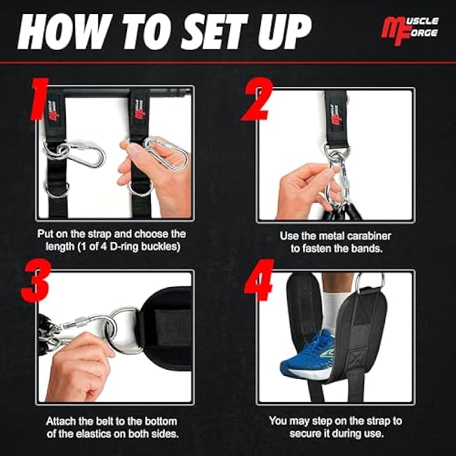 Pull Up Assistance Bands, Heavy Duty Assisted Pull Up Bands for Men & Women, Adjustable Resistance Aid for Chin-Ups, Strength Training, and Home Gym