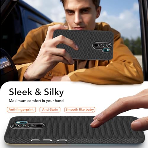 Image of Jkobi Back Cover Case for Xiaomi Mi Redmi Note 8 Pro (Liquid Silicone | Side Grip | Camera Protection)