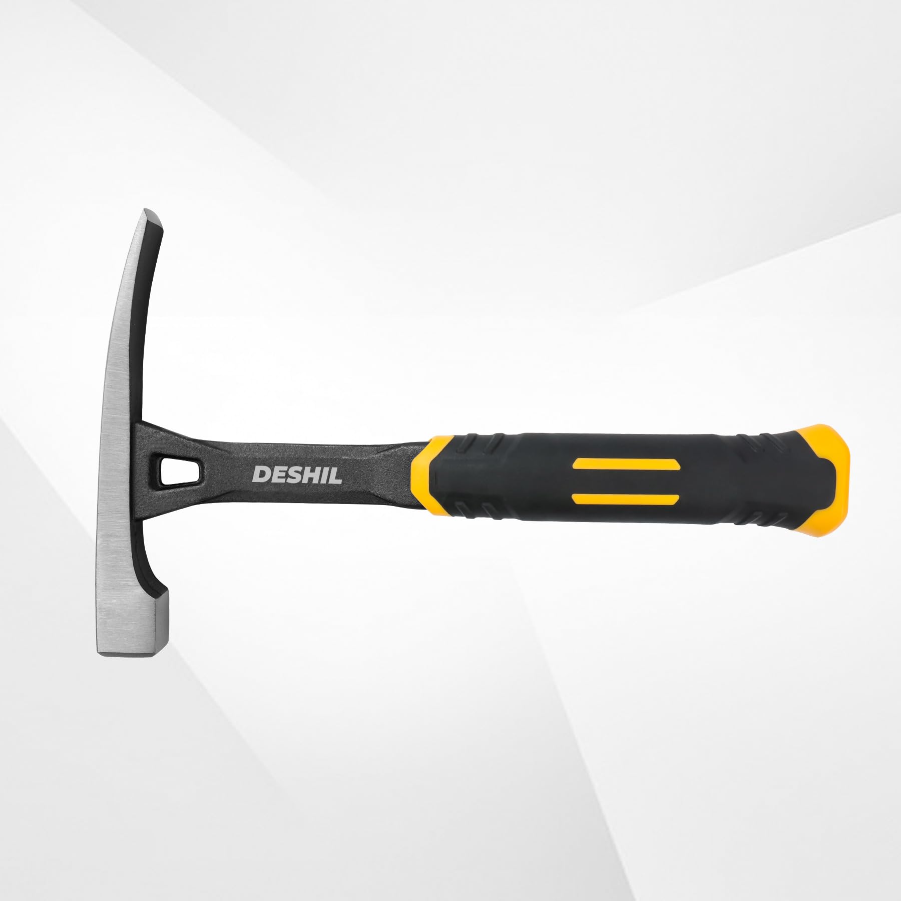 Mason's Hammer - 22 oz Masonry Tool with Forged Steel Construction & Shock Reduction Grip