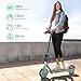 350W Powerful Motor Electric Scooter,8.5”Solid Tires,Up to 19MPH,15 Mile Range with Braking System,Foldable Lightweight Electric Scooter for Adults,Max Load 265 LBS,App Control(Blue)
