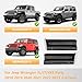 2 PCS Car Roof Gutter ABS Anti-Scratch Wear-Resistant Environmentally Friendly Soft Rubber Roof Rain Diverter Modification Accessories for Jeep Wrangler JK JL 2018-2022