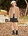 GRACE KARIN Tween Girls Winter Coat Fleece Jacket Button Down Fall Varsity Baseball Outwear with Pocket Size 14