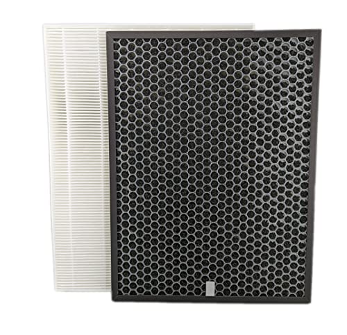NRP Ersatz-HEPA-Filter + geruchsreduzierender Kohlefilter für Winix 5500 HR900 Haustier-Luftreiniger und mehr 1712-0093-00 Cover
