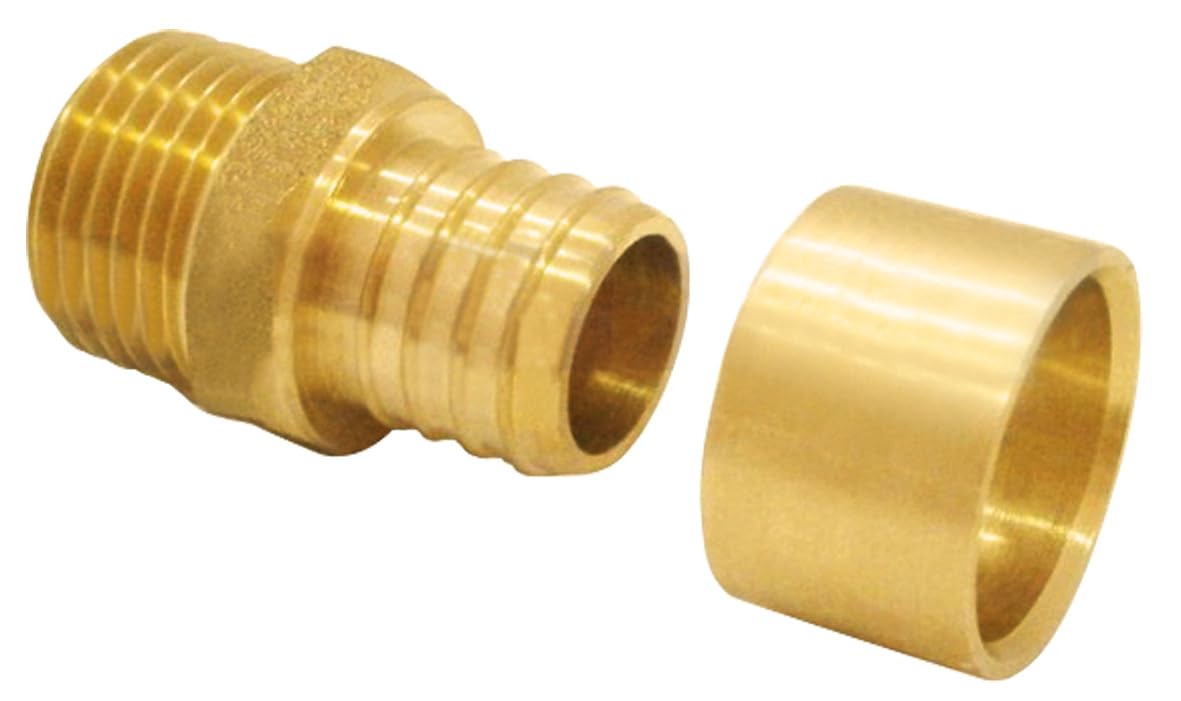 BOUTTÉ - Union mâle PER à glissement – Raccord plomberie tube PER (Ø12 M.15x21)