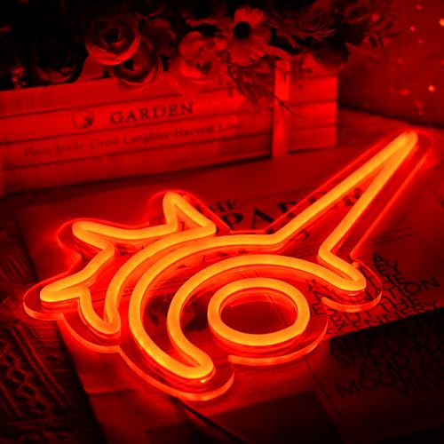 Image of Gaming Red Mage Neon Sign for Wall Decor, Size 13.7 inch x 9 inch, Line Length 75 inch, Dimmable, USB Powered, Red, Neon Light for Bedroom, Game Room, Cave Man, Birthday Decorations