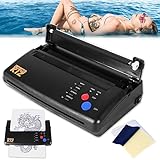 LafingKiz Tattoo Stencil Printer Tattoo Thermal Transfer Machine Tattoo Printer Tattoo Stencil Machine Thermal Template Printer Copier Tattoo Kit Tattoo Supplies with Free 20pcs Transfer Paper