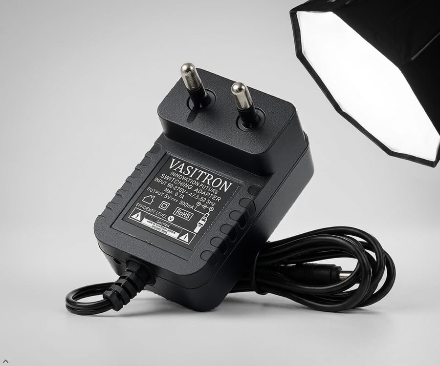 VASITRON 5V Power Adapter 0.7 Amps AC/DC Charger | 100-240V Input, For CCTV, For LED Strip, For Router-image-22