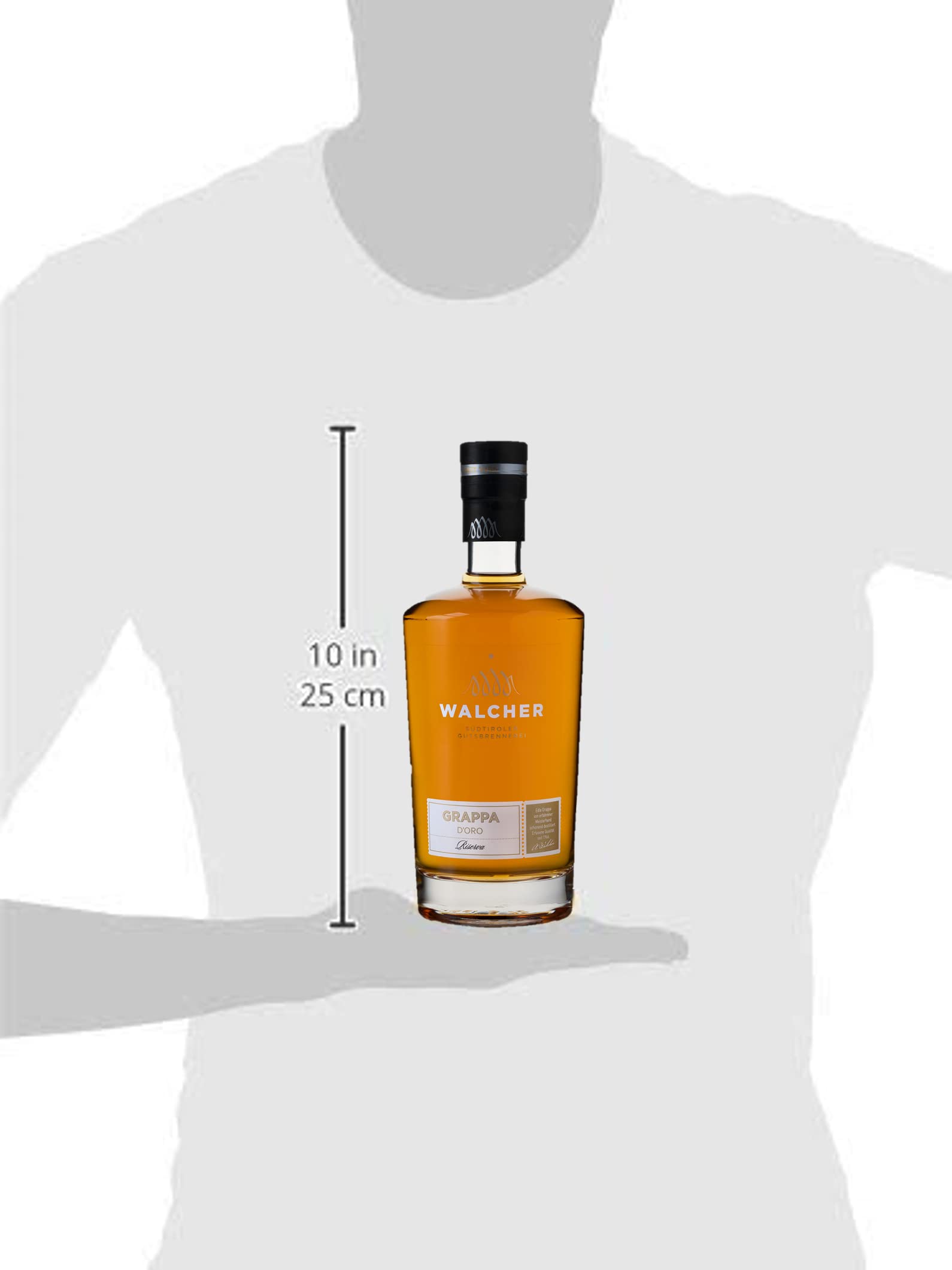 Walcher Grappa d’Oro Riserva – Harmonisch, barriquegereifter Grappa aus Südtirol (1 x 0, 7 l)