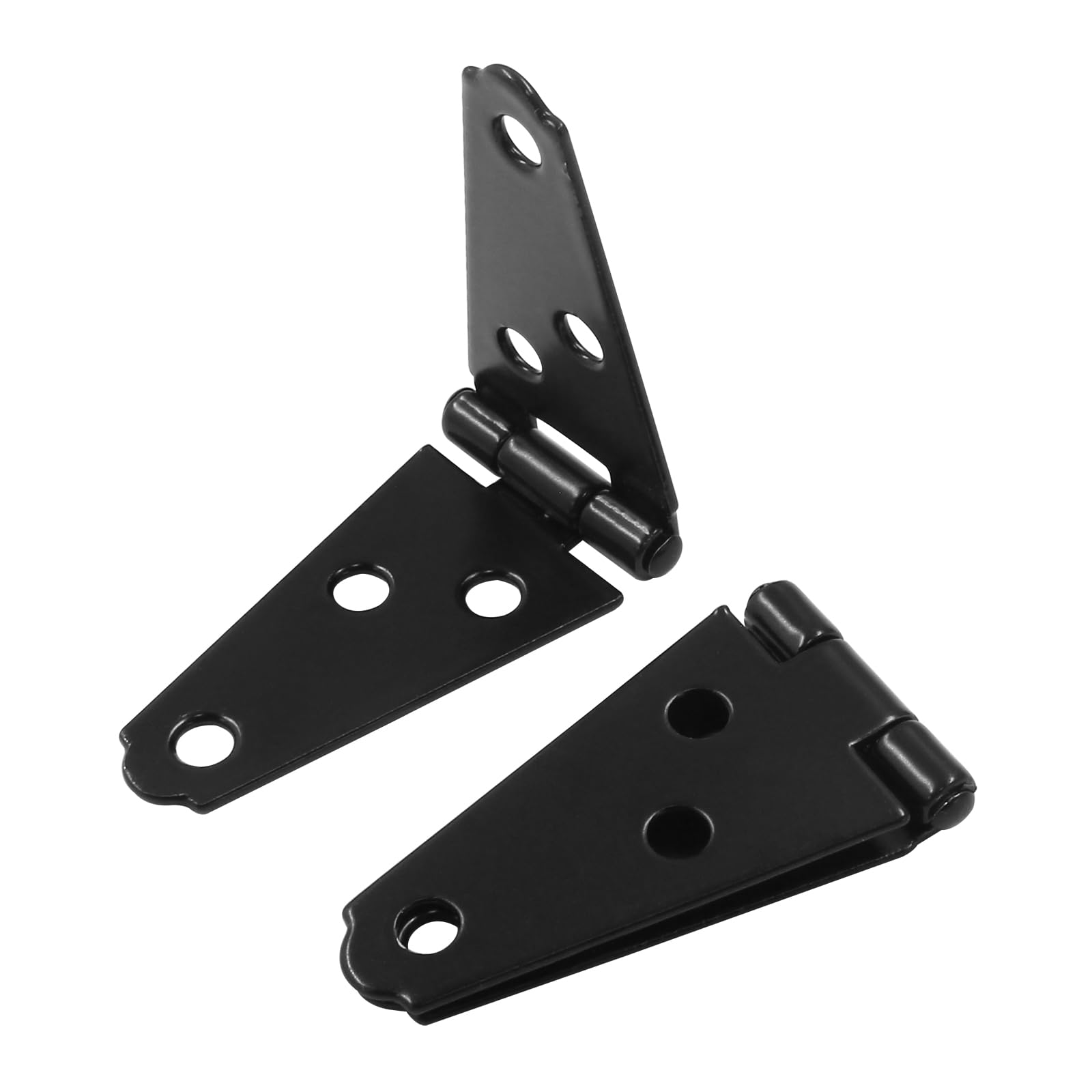 Heavy Duty Strap Hinges - 6 Pack Black -4