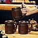 MFC Beer Mug 20 OZ - Tankard Mug - Beer stein - Wooden beer mug - Stainless Steel Cup - Handmade Gifts for Men - Fathers Day, Christmas or Birthday Gift Idea - Men Mug - Barrel Brown