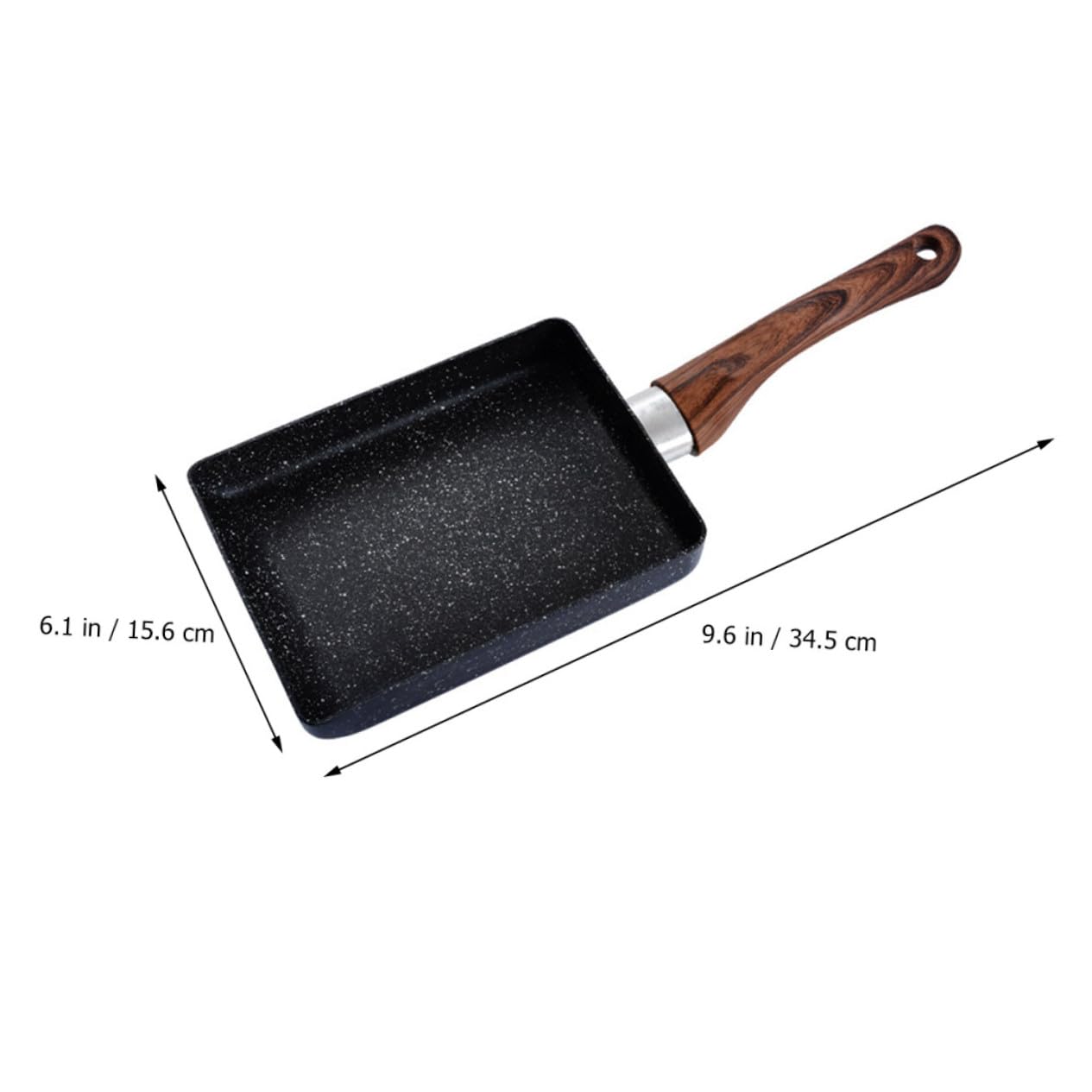 Hemobllo Sartén Tamagoyaki Antiadherente de Cocina Sartén Cuadrada Japonesa para Hacer Tortillas y Crepes de Utensilio de Cocina Color Aleatorio