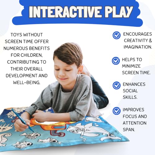 Image of Couch Swag Play Panel for Childrens Foam Sofa Kids Couch (Underwater)