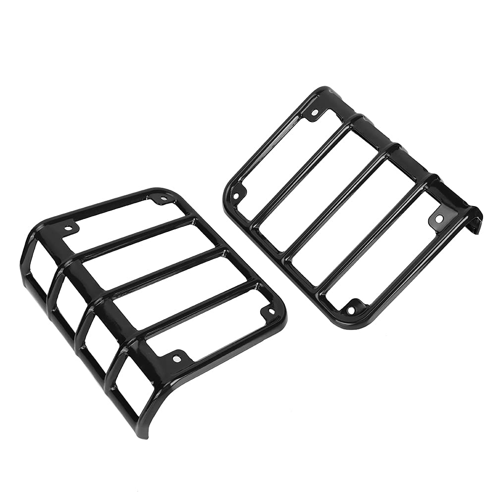 Taillight Cover Rear Light Cover,1 Pair of Taillight Rear Light Lamp Cover Guard Protector Fits replacement for Wrangler JK 2007-2017(Black)
