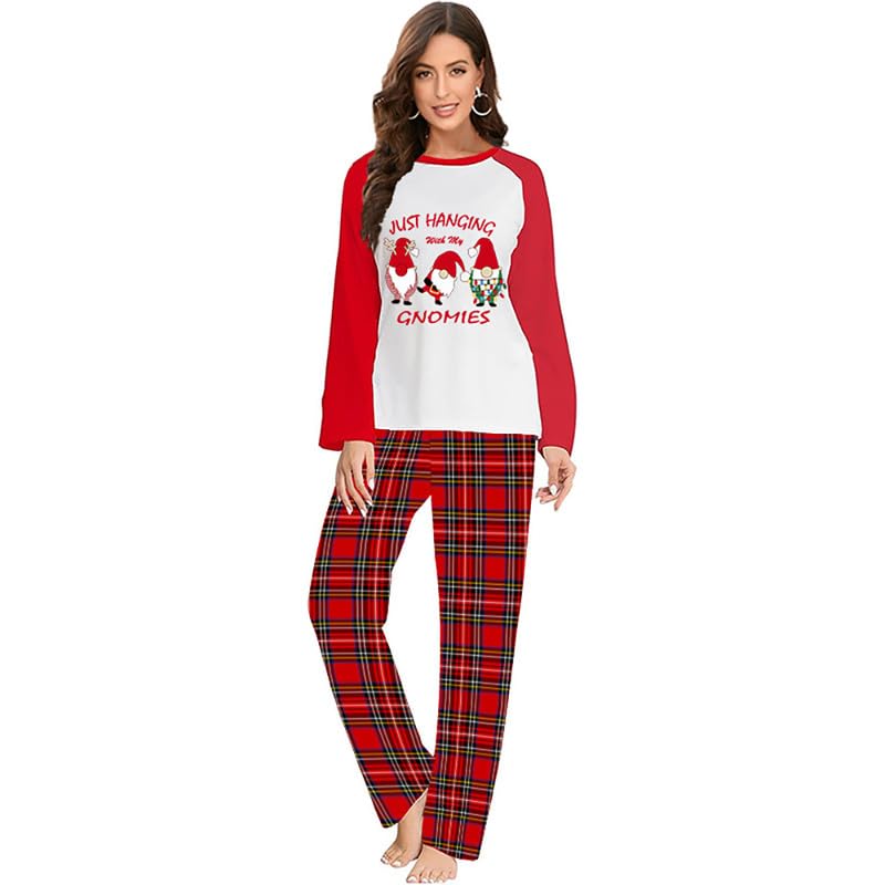 Plus Size Christmas Matching Pajamas Set for Women Or Men Adults Pajamas Set4