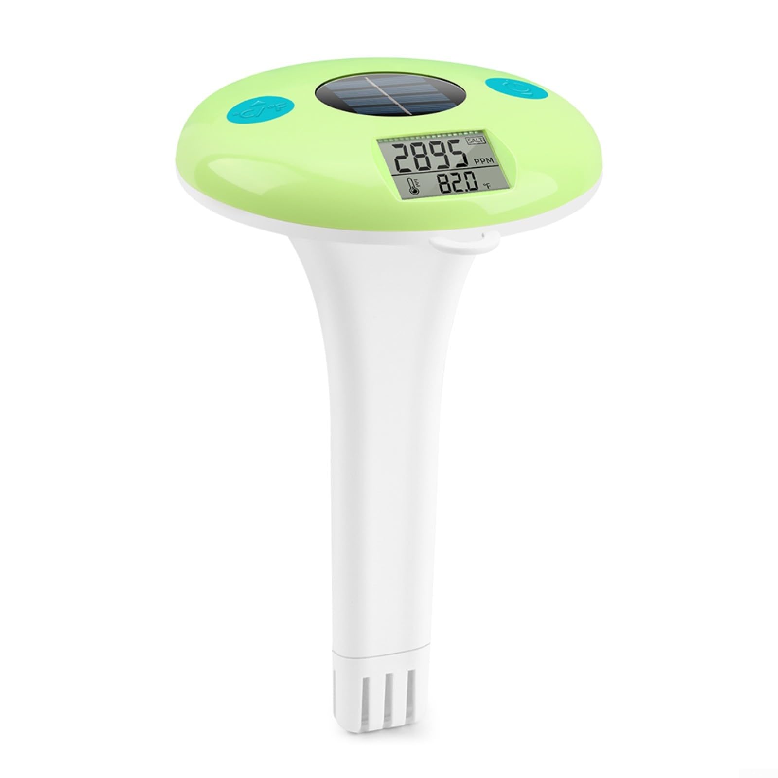Termometro da piscina, wireless, digitale, galleggiante, misuratore di temperatura di salinità, IPX7, impermeabile, per spa, vasca da bagno, giardino, stagno, 1 unità