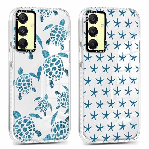Xylota 2 Pezzi Cover per Samsung Galaxy A25 5G 6,5", Trasparente Custodia con Carina Disegni Tartarughe Cartoon, Morbida Silicone Sottile TPU Bumper Antiurto Chiaro Protettiva Case per Samsung A25,01 Xylota 2 Pezzi Cover per Samsung Galaxy A25 5G 6,5", Trasparente Custodia con Carina Disegni Tartarughe Cartoon, Morbida Silicone Sottile TPU Bumper Antiurto Chiaro Protettiva Case per Samsung A25,01