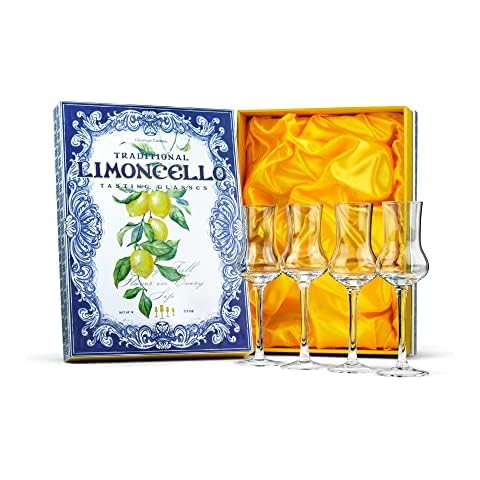 Crystal Limoncello Cordial Glasses Set Cover