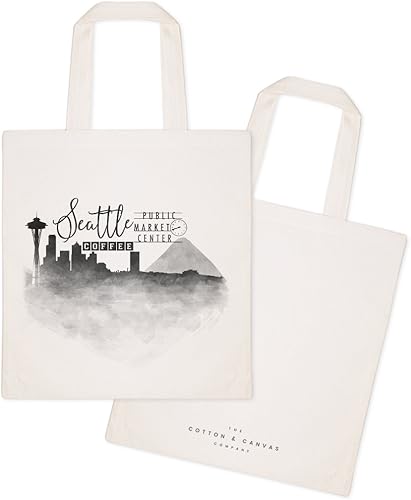 Miniatura 2 de The Cotton & Canvas Co. Bolso de hombro reutilizable para paisaje urbano, recuerdo, playa, compras y viajes