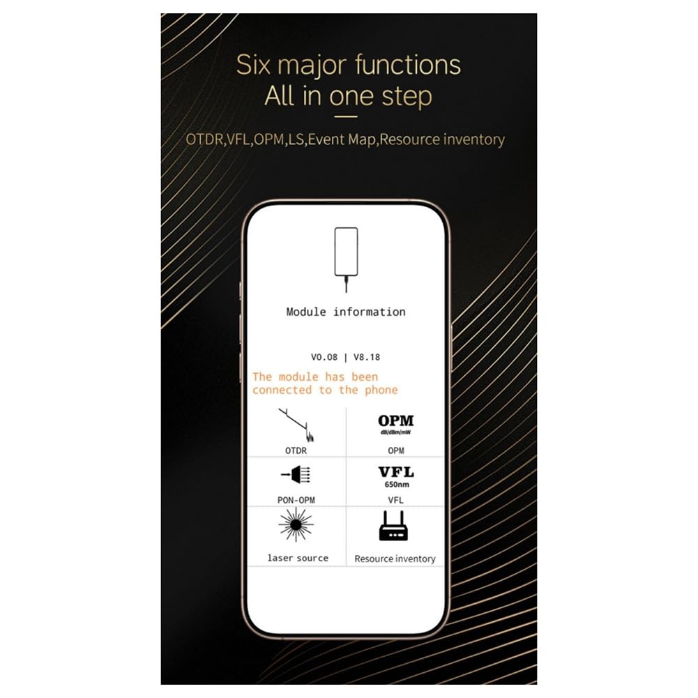 Mini Caja OTDR NK1500 de 1550 Nm, Prueba de Fibra, Localizador de Fallas de Fibra Óptica, Probador OTDR, Prueba de Fibra