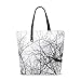 XiangHeFu Sac à bandoulière en tissu de polyester avec branche d'arbre Nature