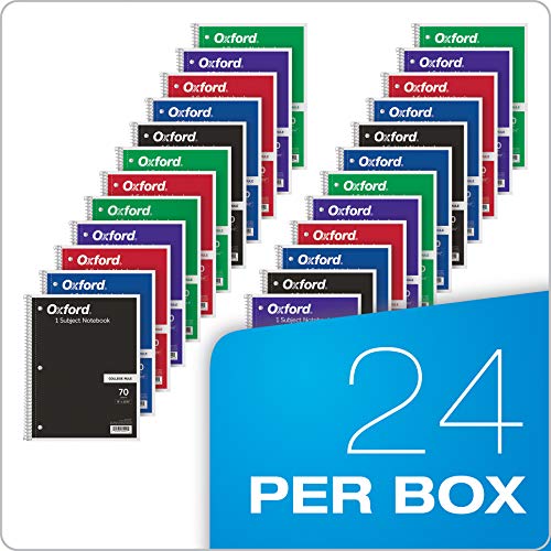 Oxford-Spiral-Notebooks-1-Subject-College-Ruled-Paper-70-Sheets-24-per-Pack-Colors-May-Vary-65021