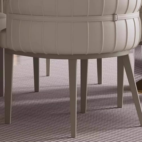 Miniatura 8 de Juego de 4 sillas de comedor de cuero negro, sillas tapizadas de cocina y acento con respaldo envolvente, patas de metal para oficina, dormitorio y