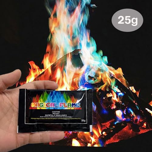 Pacotes Decorativos Mudança Cor Chama Pó Mágico Decorativo Muda Cor Chama Suprimentos Para Festa Pó