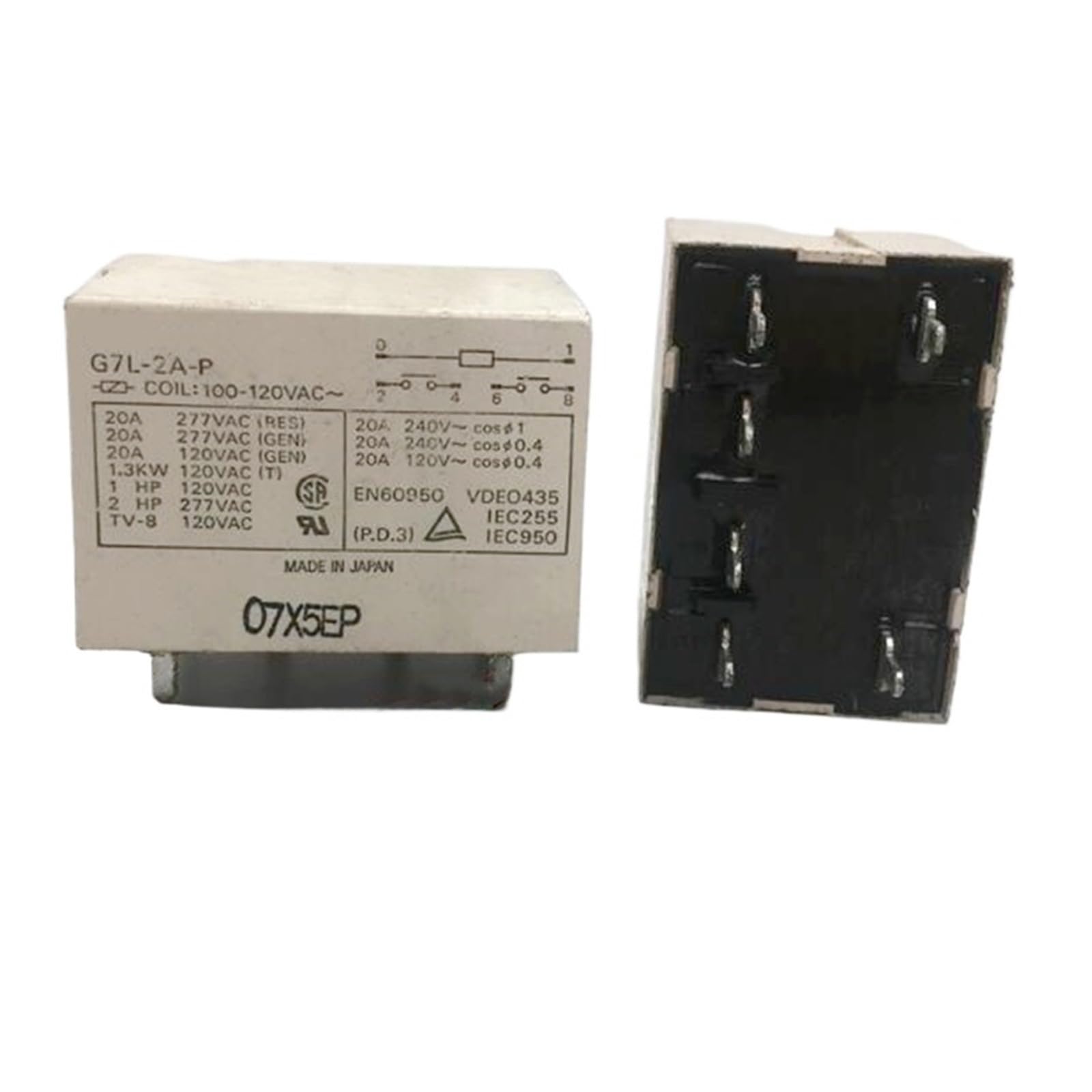 G7L-2A-P 12VDC G7L-2A Relais DC12V DIP6 pour Commutation de Puissance PCB