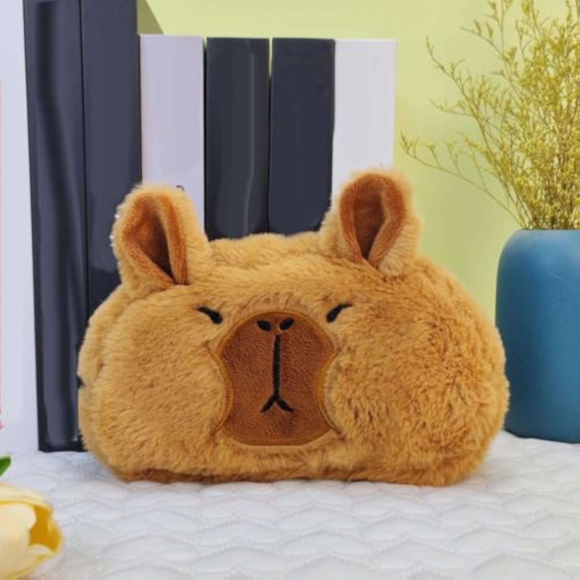 Capybara Cartoon Pencil Pouch for Kids, Fun Design