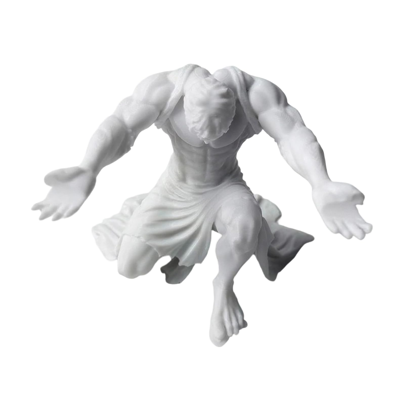 Glifora 3D Printed Man Pen Holder - Kneeling Soldier, Grim Reaper, Ninja, Knight, Warrior and Statue of Liberty Pencil Stand, Home Office Decoration Ornament