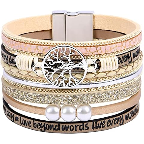Aucuu Leder Wrap Cuff Armband Cover