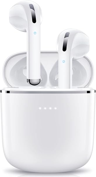Cuffie Bluetooth 5.3, Cuffie in Ear Wireless con Bassi Immersivi, HD  Microfoni, Auricolari Senza Fili IPX7 Impermeabile, 45 Ore di Riproduzione,  Super Leggero Cuffiette Bluetooth Sport(Bianca) : Amazon.it: Elettronica