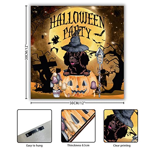 Panneau en bois de citrouille Halloween massif pour mur chic