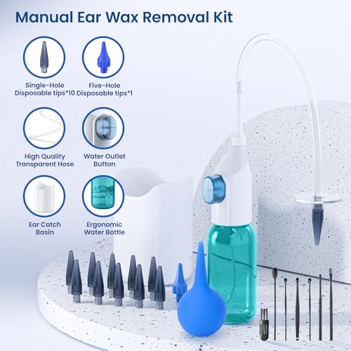 Ear Syringe - Ear Wax Removal - Sucks Snot and Earwax Removal Kit - FSA HSA Eligible-Safe and effective removal of ear wax and snot