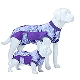Knafe Recovery Suit for Dogs After Surgery – Breathable Dog Onesie Cone Alternative, Anti-Licking Surgical Suit for Spay Neuter Wounds, Comfortable E-Collar Replacement for Male & Female Dogs