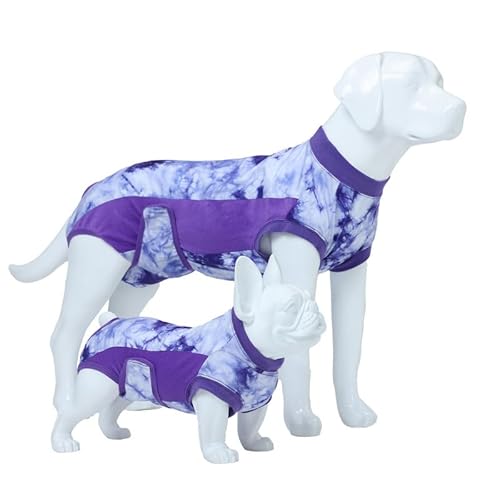 Knafe Recovery Suit for Dogs After Surgery – Breathable Dog Onesie Cone Alternative, Anti-Licking Surgical Suit for Spay Neuter Wounds, Comfortable E-Collar Replacement for Male & Female Dogs