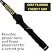 Asyxstar Golf Swing Trainer Aid - Golf Training aid with Golf Grip Trainer Golf Training Equipment Power Flex Golf Swing Training aid for Strength,Balance, and Tempo Golf Swing Speed Trainer