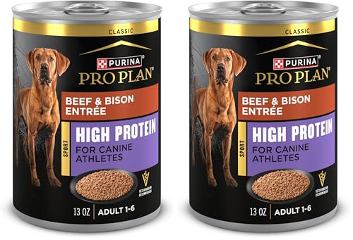 Purina Pro Plan Sport High Protein Wet Dog Food Beef and Bison Entrée - 13 oz. Cans,(Pack of 24) - image 1