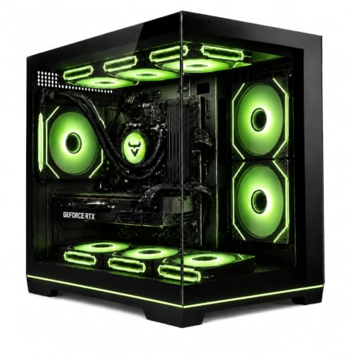 Image of Gaming PC Desktop Computer i7 11700F up to 4.9GHz, RTX 5050 8GB GDDR6 | 32GB RAM, 1TB NVMe SSD, WiFi 6 & BT 5.4, Liquid Cooled, 9x ARGB Fans, Windows 11, RGB Keyboard & Mouse
