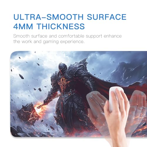 Black Apocalypse Knight Large Mouse Pad XXL 80x40cm miniatura 2