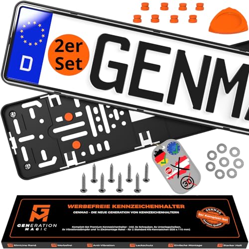 GENMAG Frameless License Plate Holder