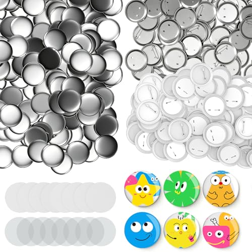 Yunziling 200 Sets Round Button Supplies 58mm